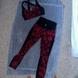 Lulu lemon legging and sports bra set